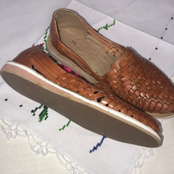 NWT Mexican Leather Brown Huaraches/Sandals - Picture 5 of 7